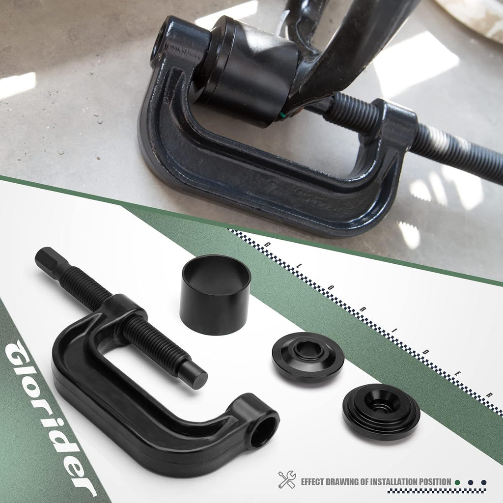 Ball Joint Press U Joint Removal Tool with 4-wheel Adapters H48996