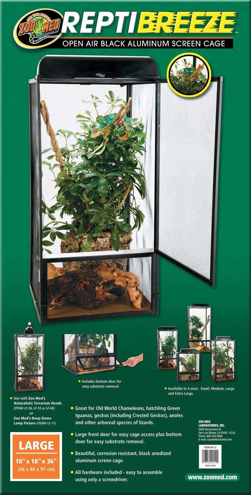 Large Black Aluminum Screen Cage H3985