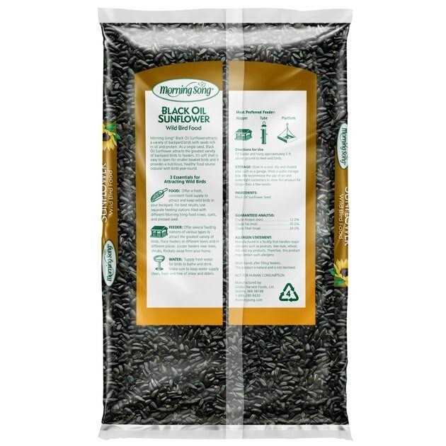 Black Oil Sunflower Wild Bird Food R61373