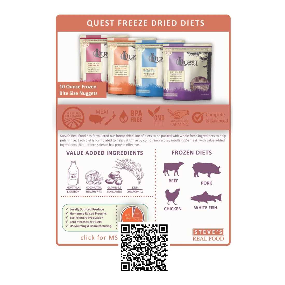 Freeze-Dried Cat Food Nuggets I58095