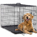 48 Inch Folding Wire Dog Crate with Double-Door A362132