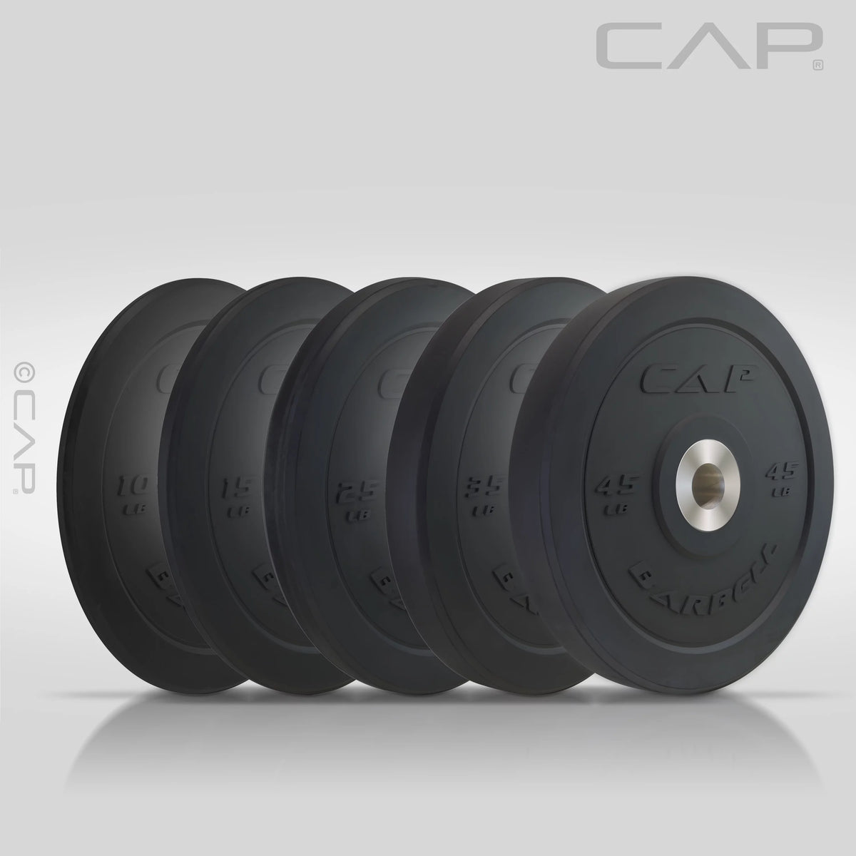 25 lb Black Olympic Bumper Plate Q414