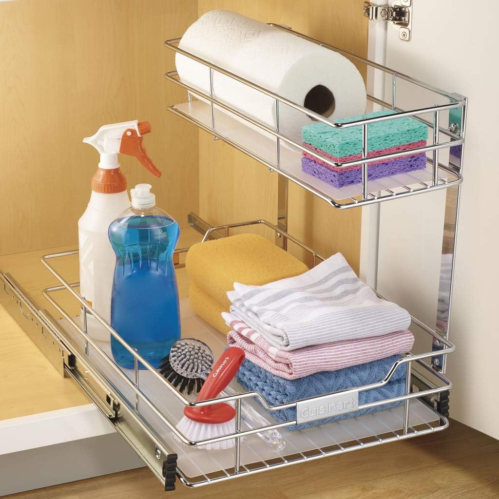 2-Tier Sliding Cabinet Organizer L55686
