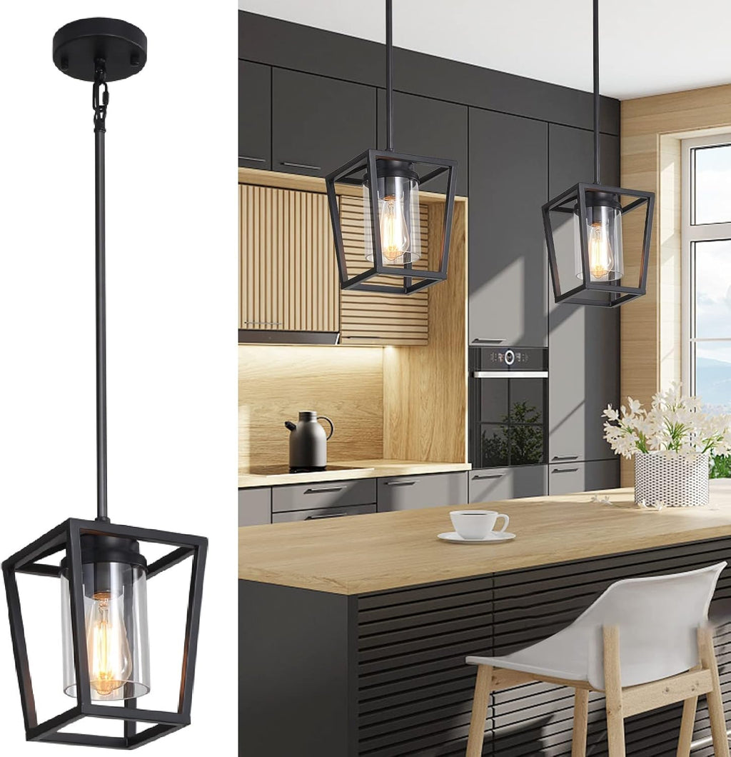 4-Light Pendant Lighting Adjustable Height Ceiling Light S35492