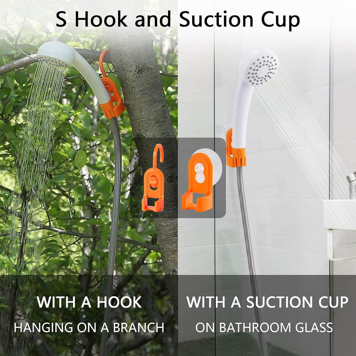 Portable Shower Pump 2 Flow Mode USB Rechargeable U497388
