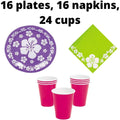 Summer Luau Party Supplies Pack for 16 B431