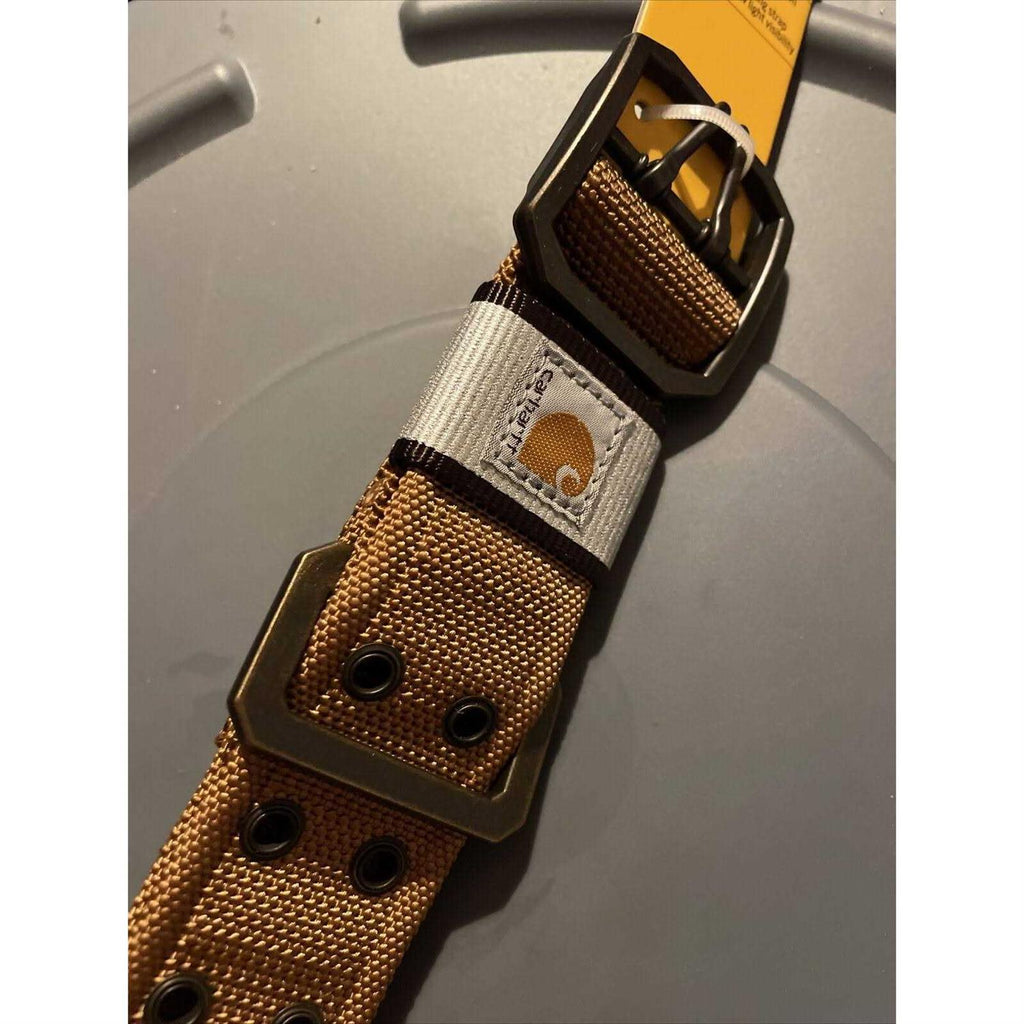 Brown Nylon Wide Dog Collar W771197