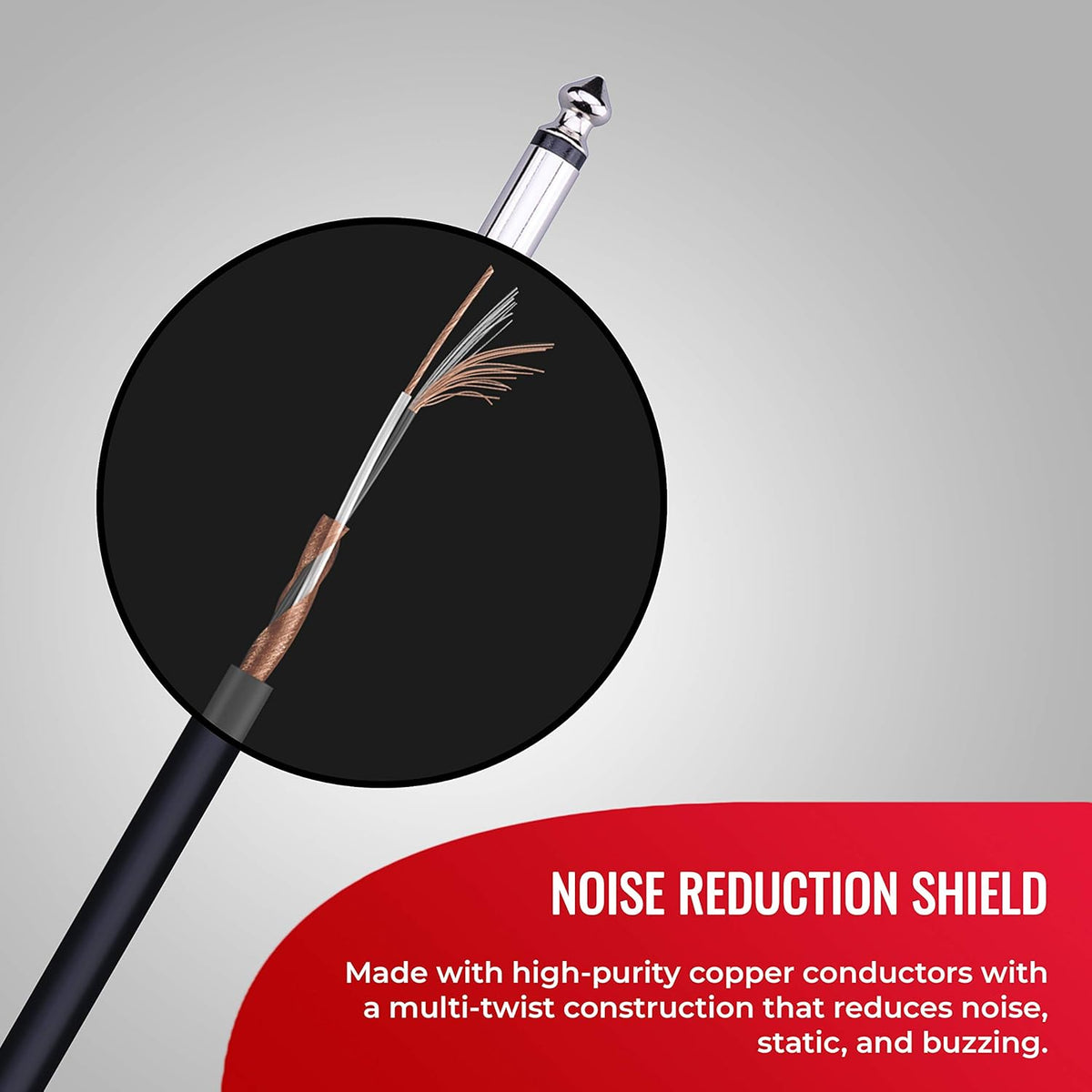 Speaker Cable 25 ft Straight 1/4 Plugs X8969