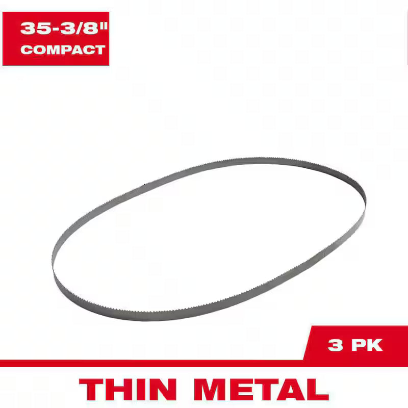 24 TPI Compact BiMetal Band Saw Blade 3-Pack P285