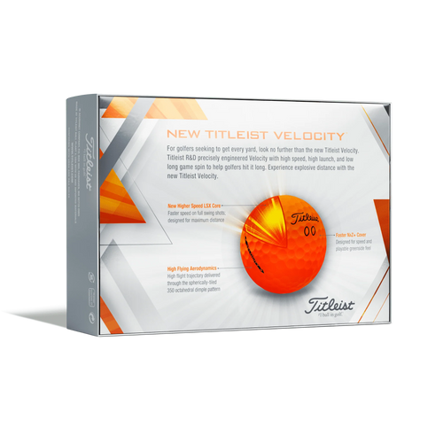 2022 Velocity Golf Balls, 12 Pack, White R3601