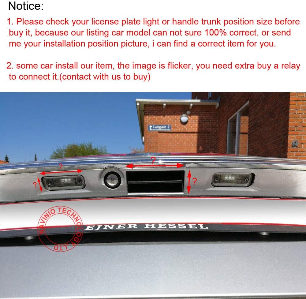 Car Rear View Camera Backup Pack of 2 S609591