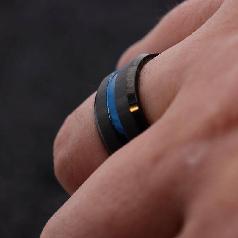 10mm Black Matte Tungsten Carbide Ring U696210