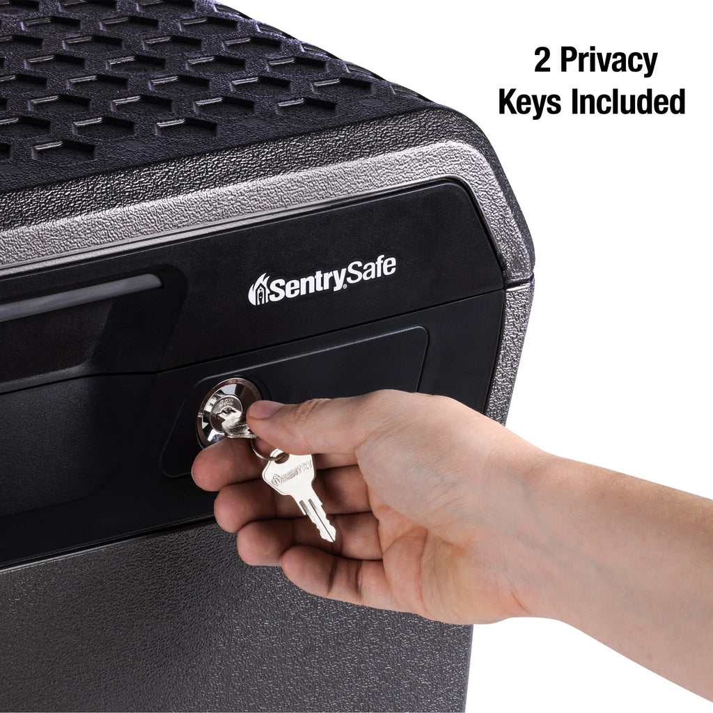 Fire-Resistant Water-Resistant File Safe Box with Key Lock 0.66 Cu. ft. J1134