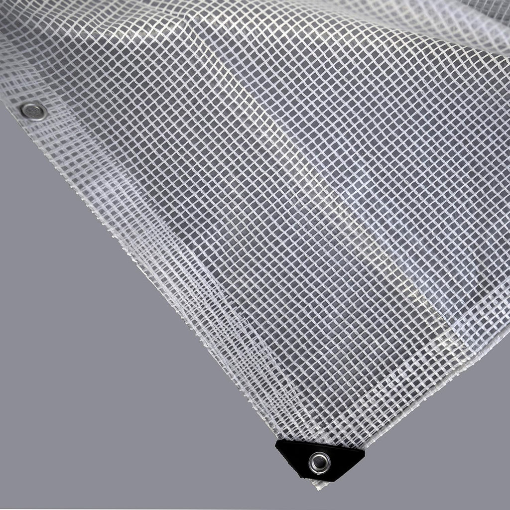 Clear 11 Mil Thick 12 by 24 Feet Tarp K8577