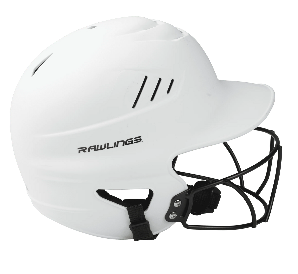 Matte White Fastpitch Softball Helmet with Face Guard G563159