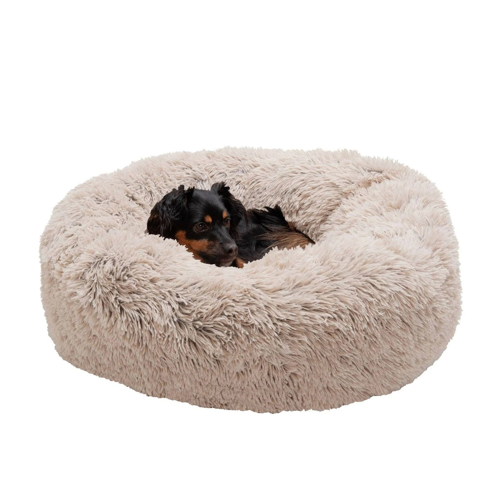 Long Fur Donut Dog Bed I9569
