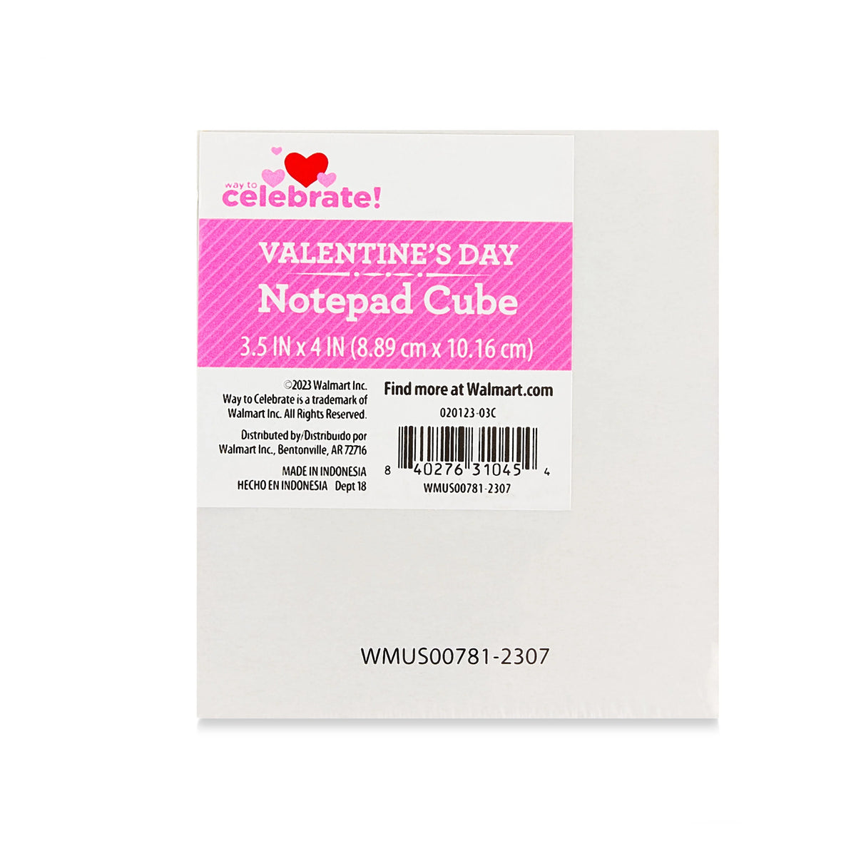 Pink Notepad Cube E82533