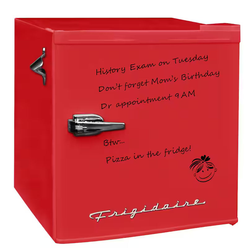 1.6 cu. ft. Mini Retro Refrigerator in Red without Freezer O123805