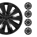16 Wheel Covers Hubcaps 4Pcs Black W437190
