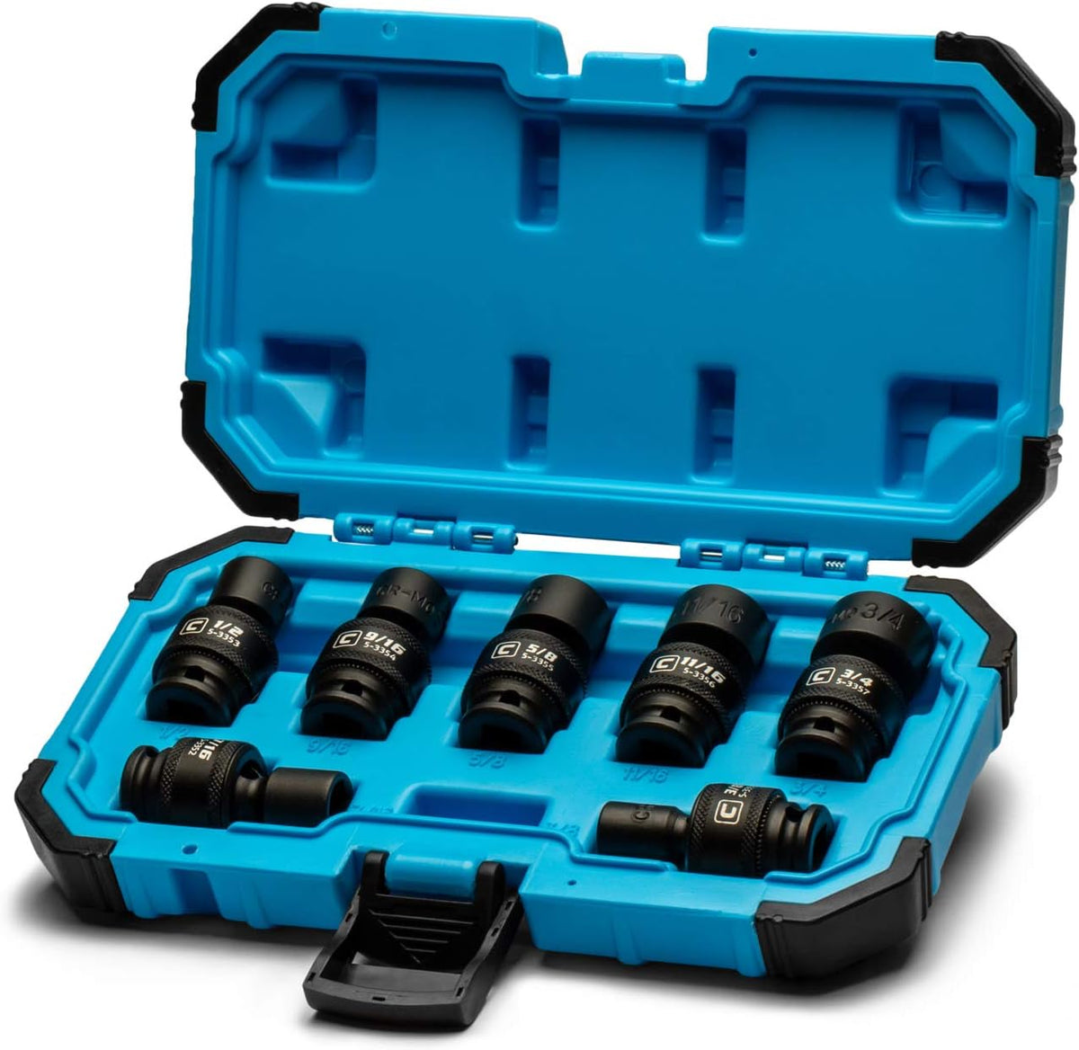3/8 in Drive Universal Impact Socket Set, 8-19 mm Metric, 12-Piece K144