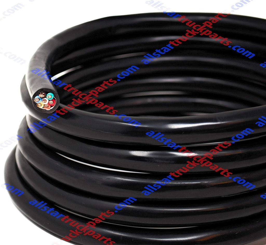Heavy Duty 14 Gauge 7 Way Insulated Copper Wire 50 FT Roll D663301