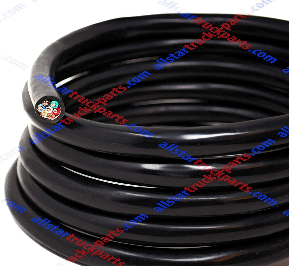 Heavy Duty 14 Gauge 7 Way Insulated Copper Wire 50 FT Roll D663301