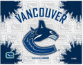 Gray Navy Hockey Canvas Art Print Q583