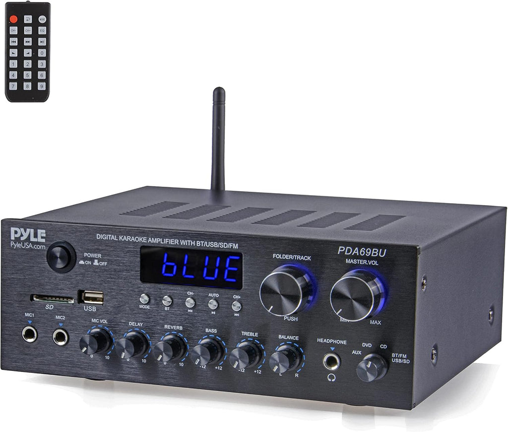 300W Dual Channel Bluetooth Home Audio Amplifier Receiver M145560