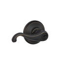 Aged Bronze Keyed Door Lever I75184