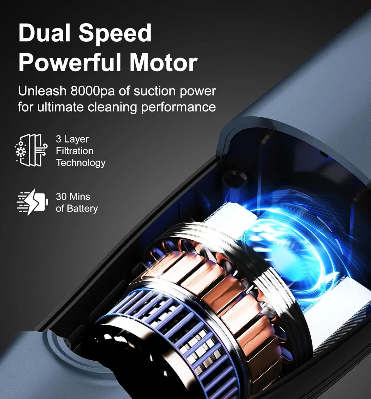 Cordless Handheld Vacuum with Charging Dock D22787