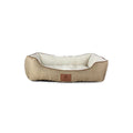 Taupe Herringbone Cuddler Pet Bed K1006