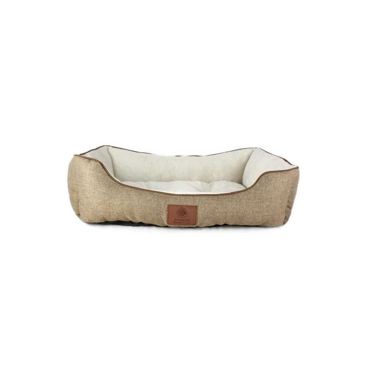 Taupe Herringbone Cuddler Pet Bed K1006