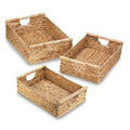 Water Hyacinth Nesting Basket Set of 3 Brown J6234