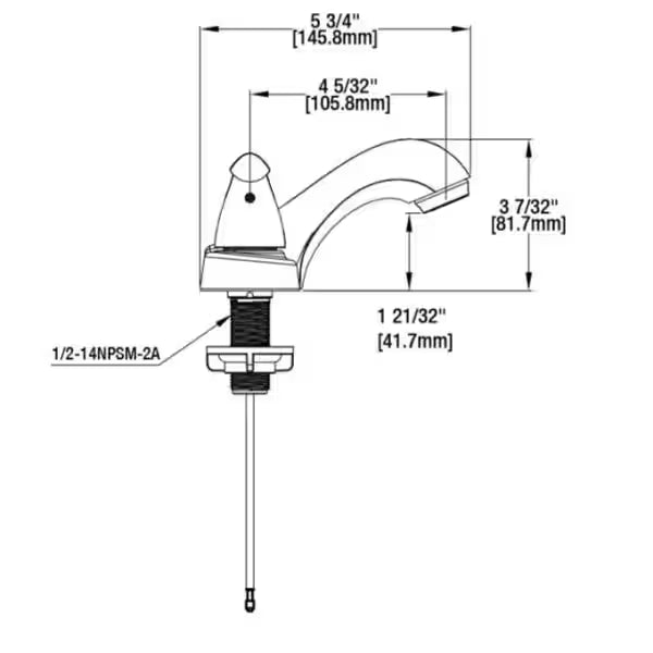 4 in. Centerset Double Handle Low-Arc Bathroom Faucet Brushed Nickel S989