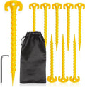 10 inch Yellow 8-Pack Plastic Ground Stakes L988427
