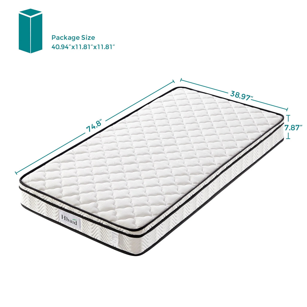 8 Inch Gel Memory Foam Hybrid Twin Mattress X8487
