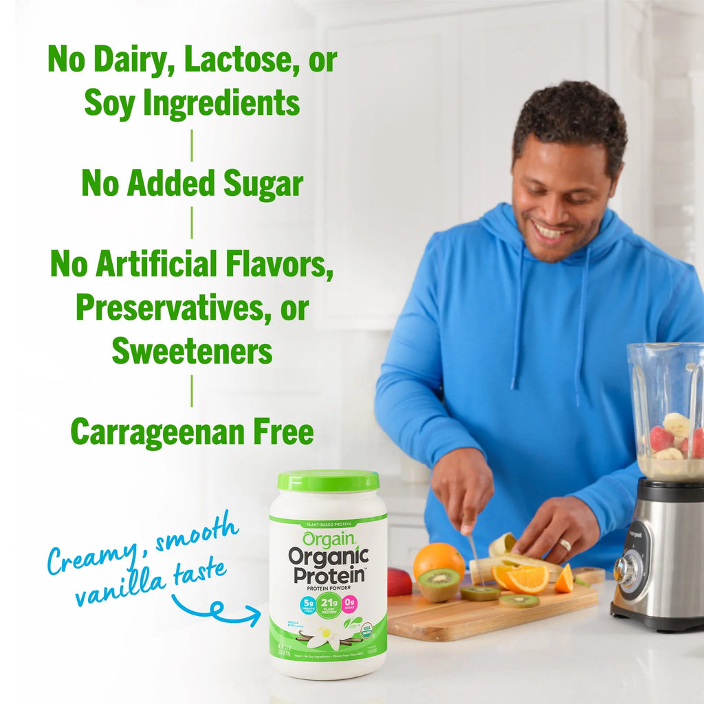 Organic Vegan 21g Protein Powder Vanilla Bean 2.03lb Q7164