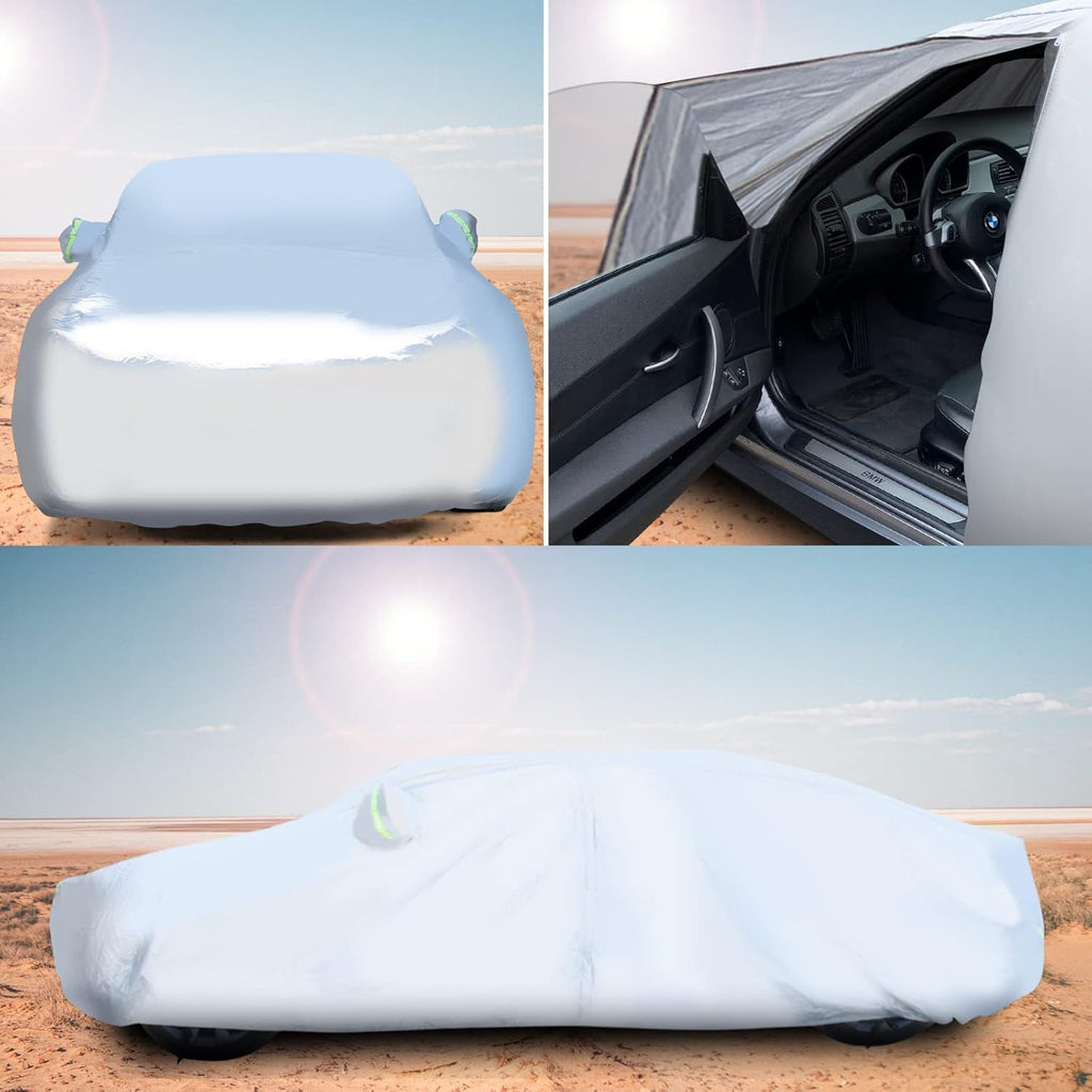 All Weather Waterproof Car Cover with Zipper J6710