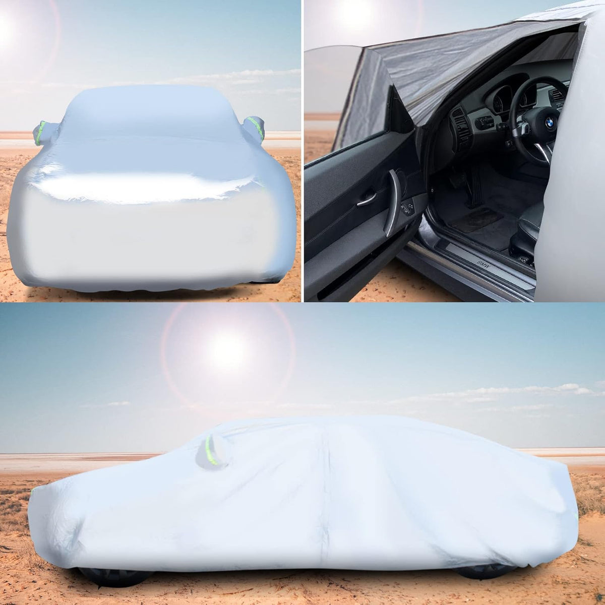 All Weather Waterproof Car Cover with Zipper J6710