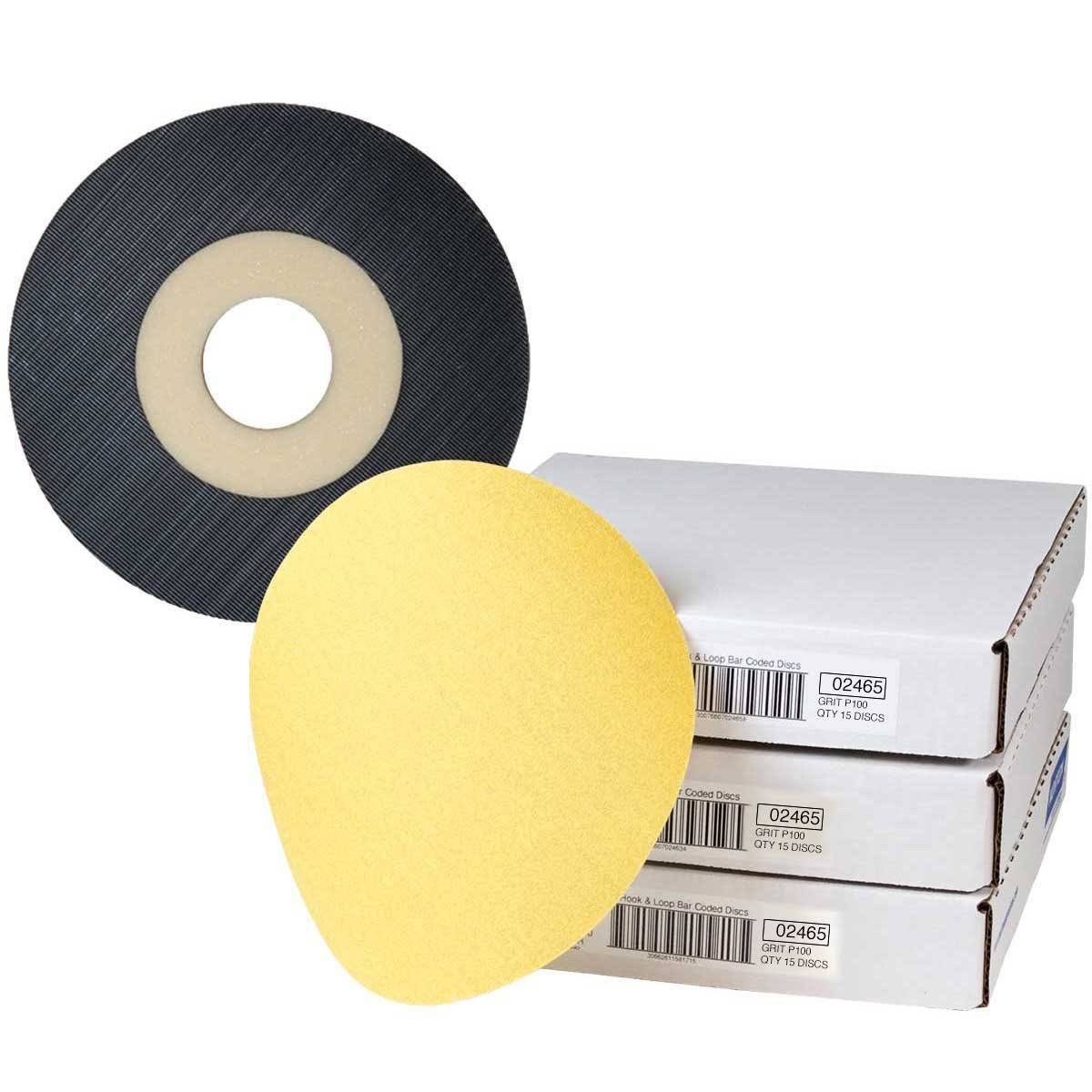 9-Inch Sanding Discs 100 Grit 45 Pack with Backup Pad Z56825
