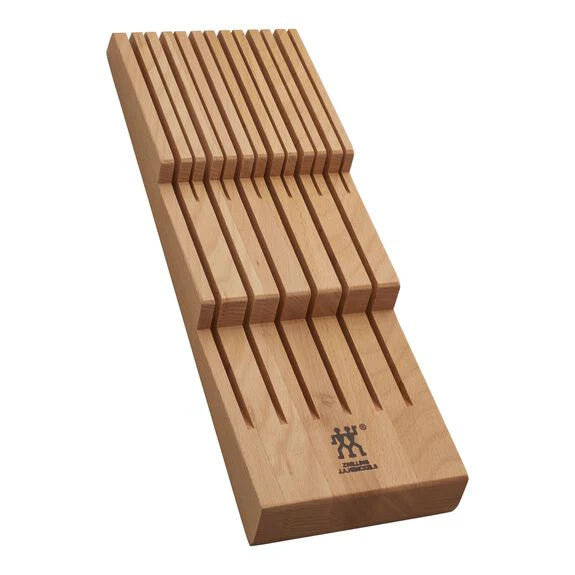 12 Slot In-Drawer Knife Organizer Beechwood J35064
