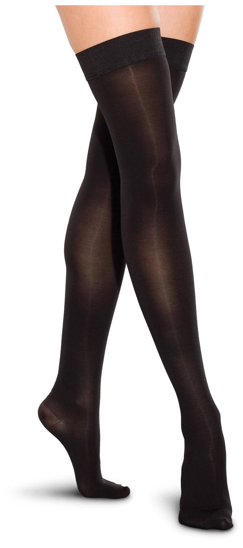 20-30 mmHg Thigh High Closed Toe Black XL Z71066