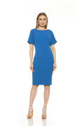 Denim Midi Sheath T5876