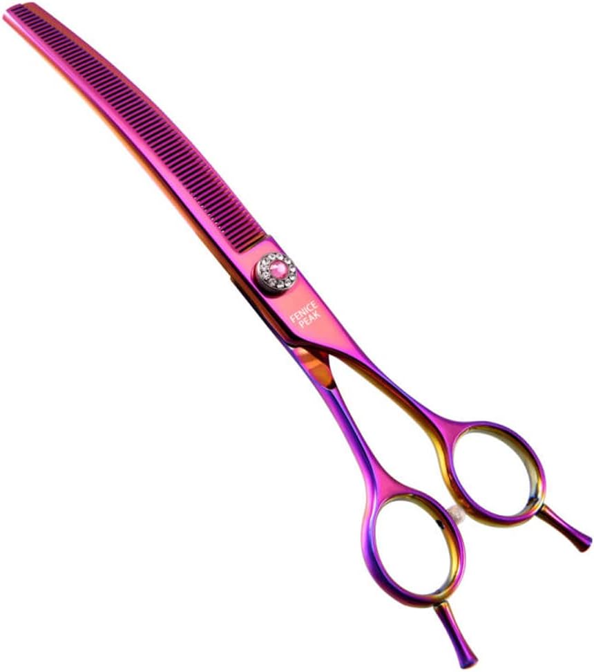 7.0'' 440C Steel Curved Thinning Dog Grooming Scissors V858906