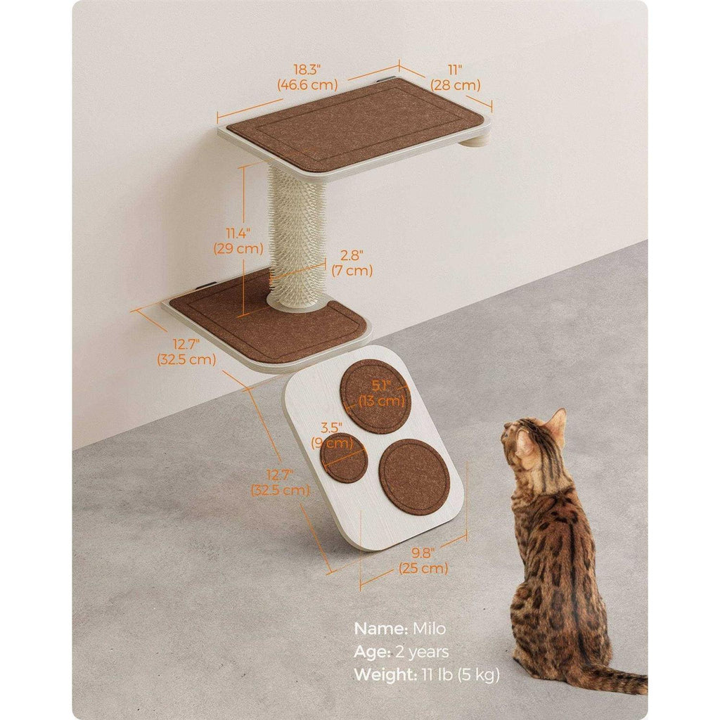 Wall-Mounted Cat Stairs with Shelves O5049