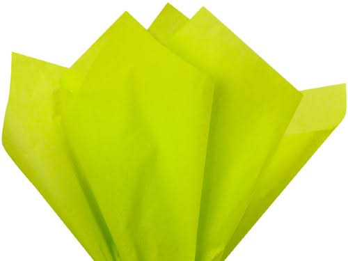 Solid Citrus Green Tissue Paper 15 x 20 Sheet E499