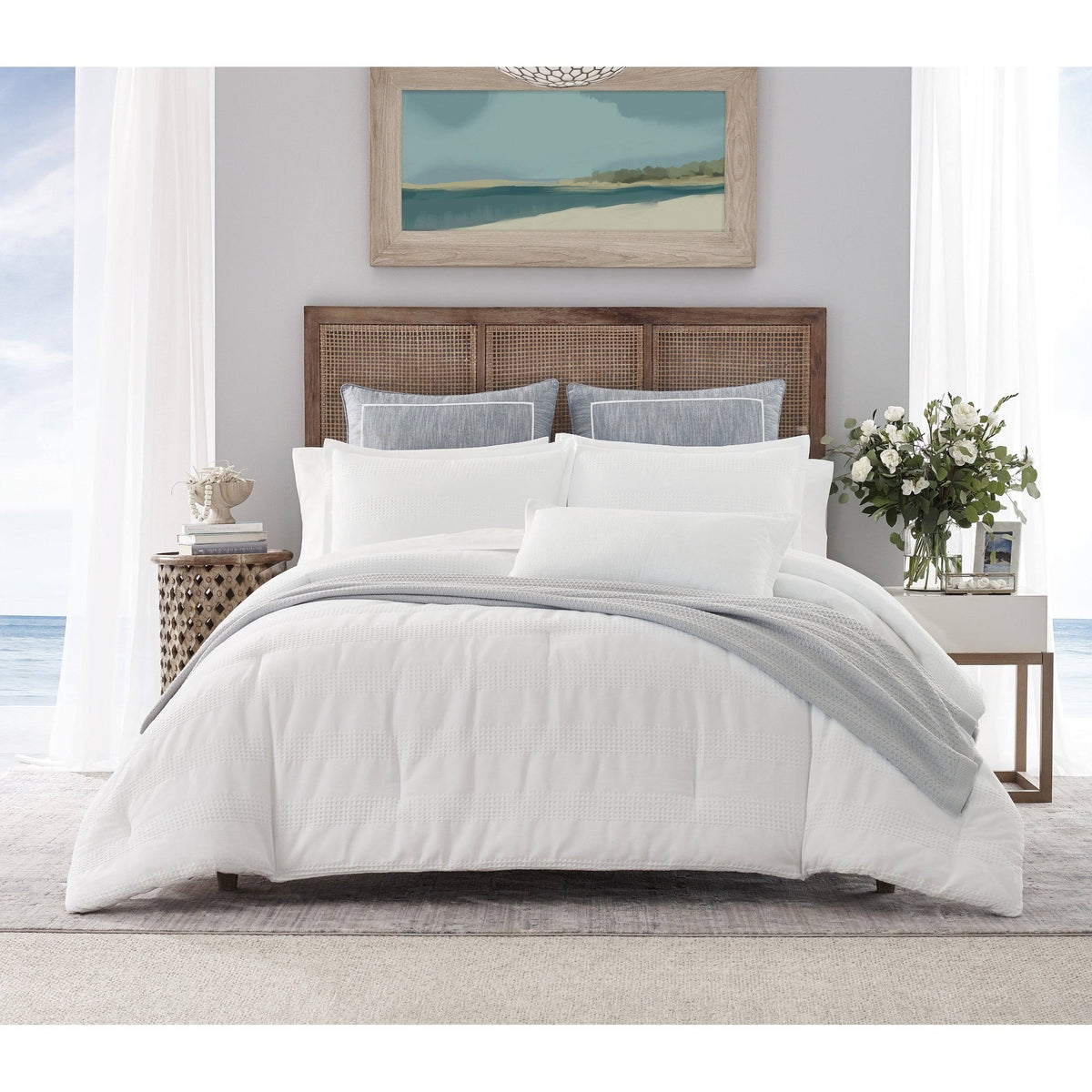 King 3-Piece White Duvet Cover Set D2346