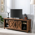 58 Farmhouse Sliding Barn Door TV Stand B5069