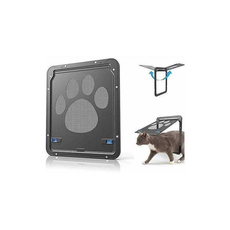 Pet Screen Door 8x10x0.4 inch Black X890