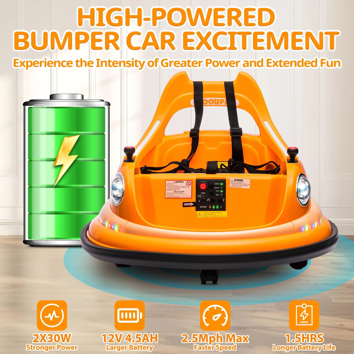 12V Battery Powered Bumper Car Ride on with Remote Control F267233
